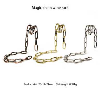 Magic Iron Chain Wine Bottle Holder